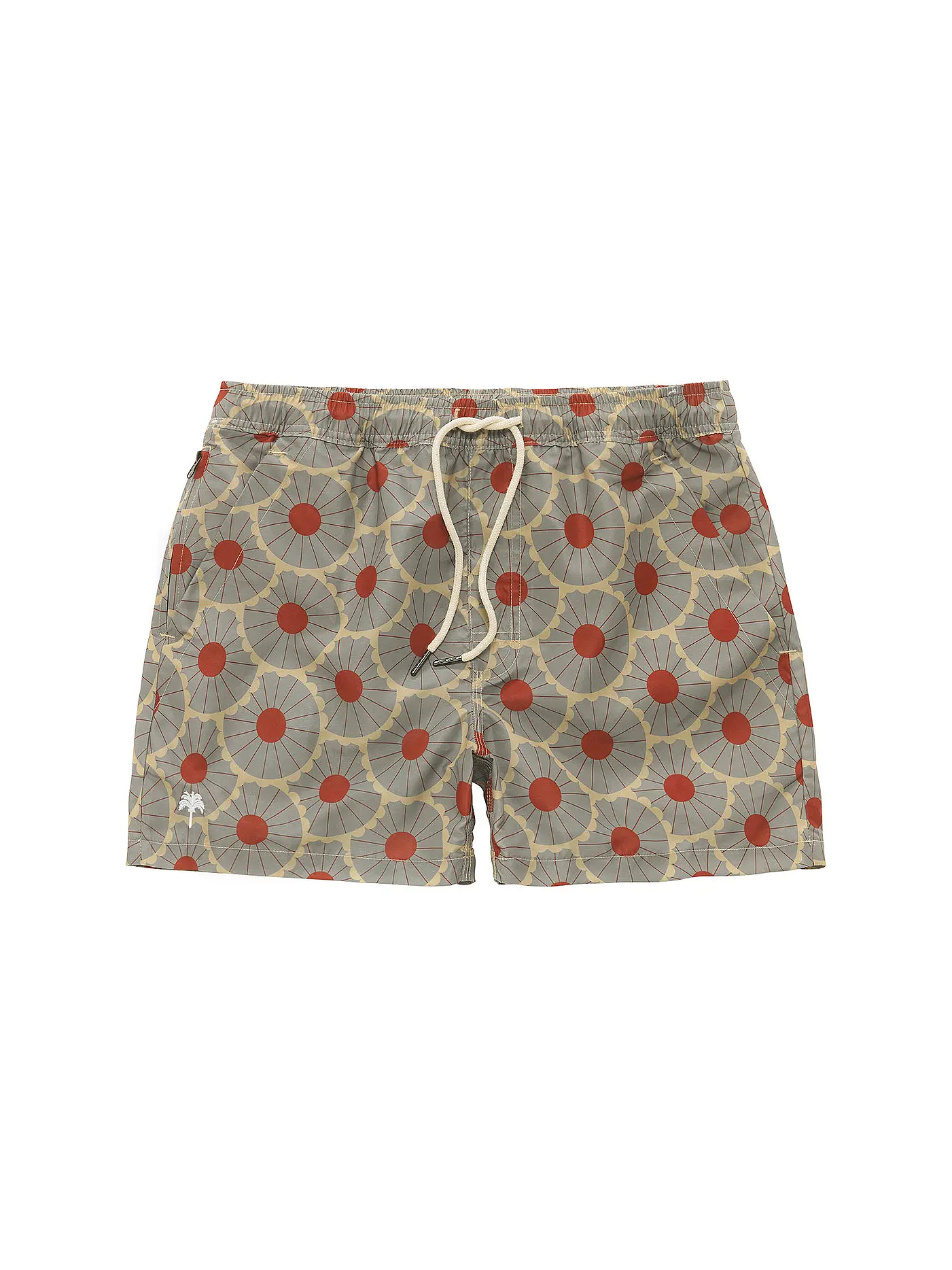 OAS | Badeshorts GREEN SQUIGGLE | grau